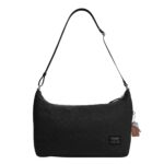Bolso Bandolera Coach Leo CDV02 Nailon Signature y Cuero Negro