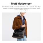 Bolsa Bandolera Coach Mott Messenger CDU77 Cuero Negro Marrón Tostado
