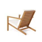 Juego de Bistró Merax BistroSet26010502 3 Piezas Sillas Adirondack Madera de Acacia Cojines Resistentes al Agua Color Te