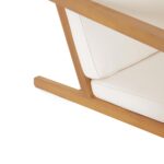 Juego de Bistró Merax BistroSet26010502 3 Piezas Sillas Adirondack Madera de Acacia Cojines Resistentes al Agua Color Te