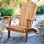 Juego de 2 Sillas Adirondack Cambridge Casual Lakeside Teca Indonesia 32 x 37.25 x 40 Pulgadas con Portavasos