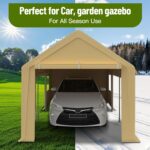 Cochera ActiveTrail 10 x 20 Pies Acero Galvanizado Amarillo Resistente al Agua
