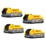 DEWALT Paquete de Baterías 20V MAX DCBP334-4 4 Piezas 2 POWERSTACK 1.7 Ah 2 XR 3.5 Ah