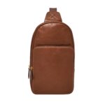 Bolsa Mensajero Fossil Finn MBG9646212 Cuero Marrón Ajustable con Funda para Celular