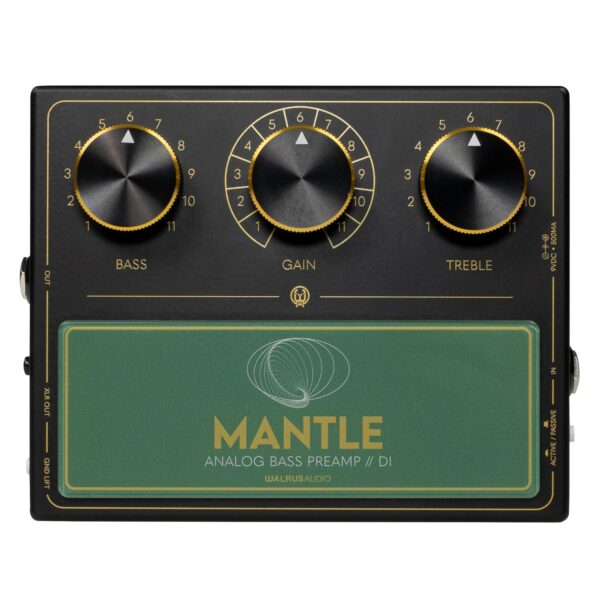 Walrus Audio Mantle Bass Pre-Amp/DI, Negro