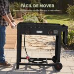 Freidora de Propano Feasto DF904 para Exteriores 36 Cuartos 100000 BTU con Carrito Móvil