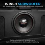 Subwoofer American Bass Hawk HAWK-15D4_RL 15 pulgadas 3000 W máx 1500 W RMS bobina de voz 3 pulgadas imán 200 onzas cana