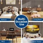 Paneles de pared de listones de madera acústica estriada 3D – Paneles decorativos insonorizados para el hogar moderno, o
