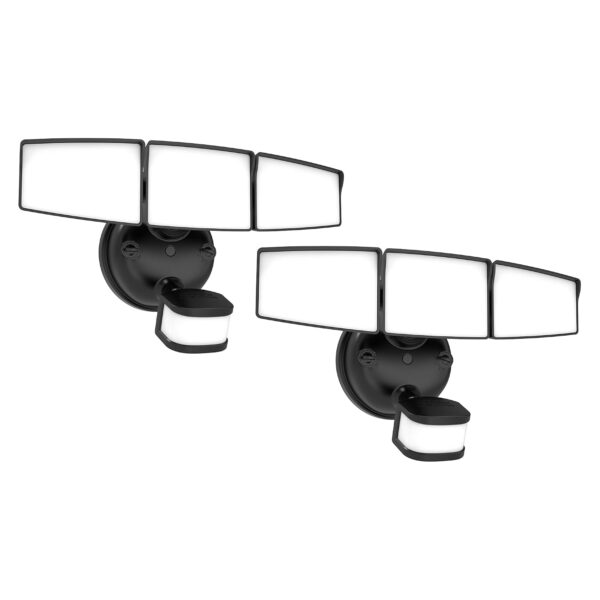 Reflector de Seguridad LED Cooper Lighting Solutions HALO Next Gen SEC3HSHWMBLK 3 Cabezales 3500 Lúmenes Paquete de 2 Co