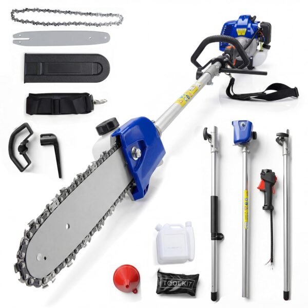 Sierra de Poda de Gas PeakPursuit S302Q 43CC Cuchilla de Acero al Carbono Azul