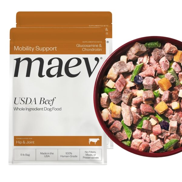 Alimento para Perros Maev Carne de Res Congelada Grado Humano Fórmula Cadera y Articulaciones Sin Granos Paquete de 2 5