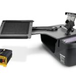 Escritorio para Auto AutoExec Reach Desk Modelo AUE51464-2 Gris con Inversor de Corriente 400 Watts Soporte para Teléfon