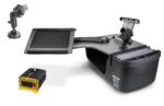 Escritorio para Auto AutoExec Reach Desk Modelo AUE51464-2 Gris con Inversor de Corriente 400 Watts Soporte para Teléfon