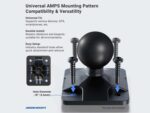 Escritorio para Auto AutoExec Reach Desk Modelo AUE51464-2 Gris con Inversor de Corriente 400 Watts Soporte para Teléfon