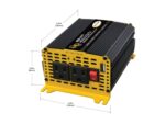 Escritorio para Auto AutoExec Reach Desk Modelo AUE51464-2 Gris con Inversor de Corriente 400 Watts Soporte para Teléfon