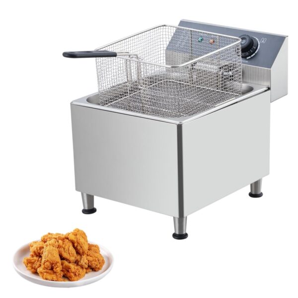Freidora eléctrica de 11 litros con alta potencia de 1700 W y tubo de calefacción de acero inoxidable 304 - Control prec