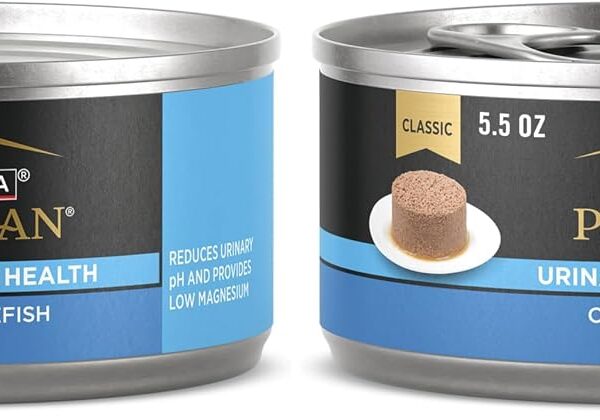 Purina Pro Plan Alimento Húmedo para Gatos Paté Salud Urinaria Pescado Blanco del Océano Latas 5.5 Onzas Paquete de 48