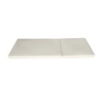 Tumbona Christopher Knight Home Dami 361644 Madera de Acacia Cojín 4 Pulgadas Respaldo Ajustable Marrón Claro y Crema