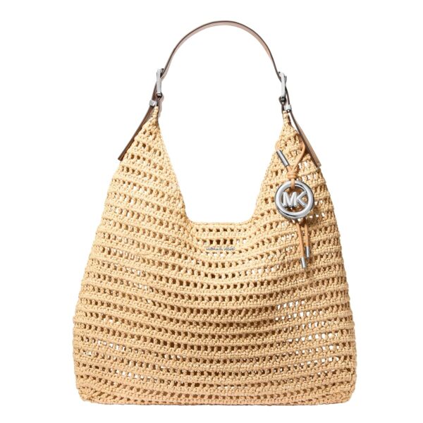 Bolso Michael Kors Nolita Hobo Grande Polipropileno Ganchillo Natural