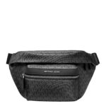 Riñonera de viaje Brooklyn Michael Kors 33S6LBNY1O-001 Herrajes plateados Nylon Negro Talla Medium