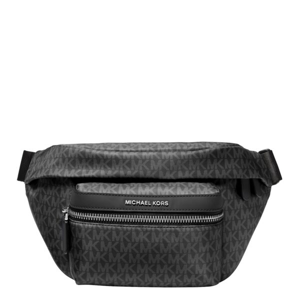Riñonera de viaje Brooklyn Michael Kors 33S6LBNY1O-001 Herrajes plateados Nylon Negro Talla Medium
