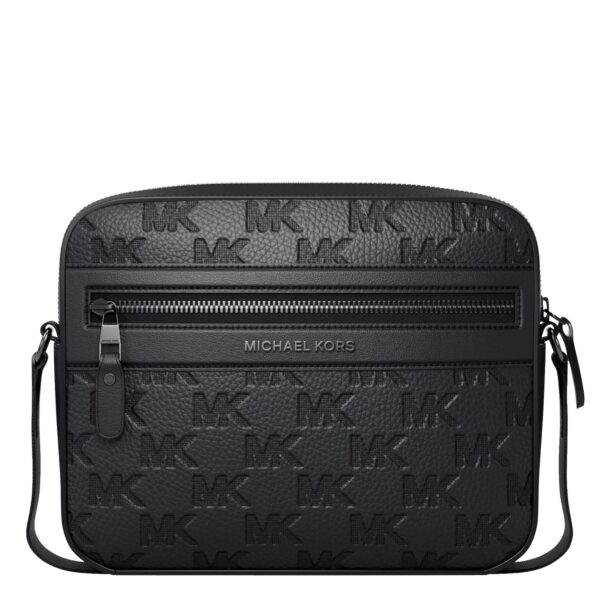 Bolso Cruzado Michael Kors Jet Set Tour Hombre Cuero Negro 33S6LJSM1L-001