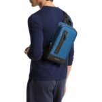 Bolsa Michael Kors Malone A Line Sling Pack Hombre Poliéster Azul Río