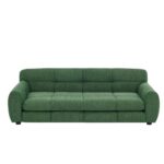 Cama para Perros KEIKI HT02562 Sofá Elevado Grande Tela de Lino Verde 51x28x17.5 pulgadas
