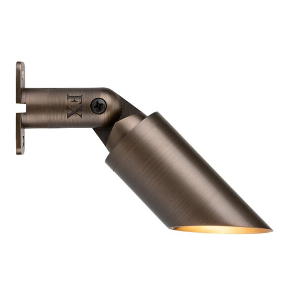 Foco LED para Paisaje FX Luminaire CA51-LED20WFL-AB Latón Bronce Antiguo Haz Ajustable Cable de 10 Pies