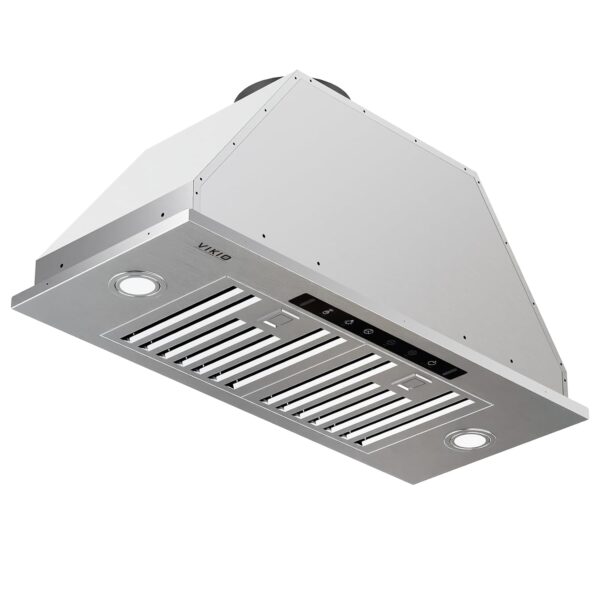 VIKIO HOME Campana extractora integrada de 30 pulgadas, inserto de campana extractora de 980 CFM, convertible con conduc