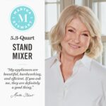 Martha Stewart Batidora de pie de 5.3 cuartos de galón, mezclador eléctrico de cocina de 12 velocidades con cuenco de ac