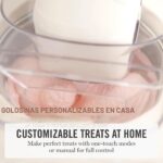 Martha Stewart Máquina de helados de 1 cuarto de galón, compresor integrado, no requiere precongelación, 3 modos (helado