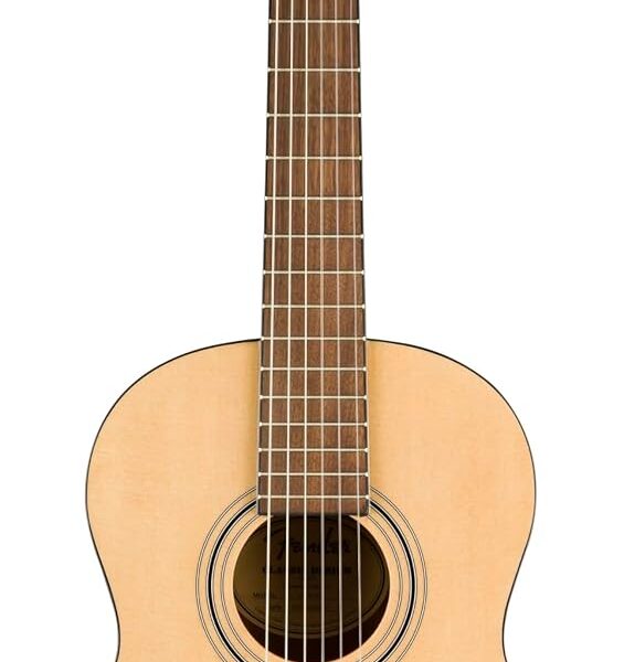 Fender CN-30 - Guitarra acústica de cuerda de nailon de tamaño 3/4, con 2 años de garantía, diapasón de nogal, natural