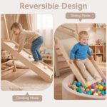 Gimnasio Interior de Selva OLAKIDS TS10213 8 en 1 Madera Natural para Niños