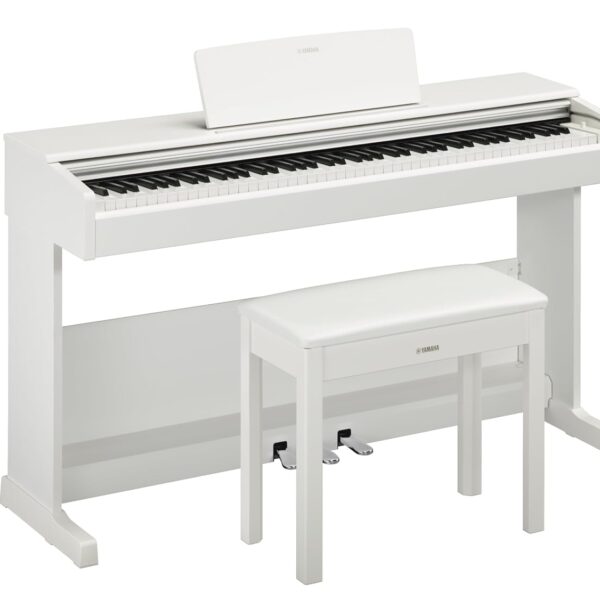 Yamaha YDP105 Piano digital vertical de acción ponderada de 88 teclas para jugadores principiantes e intermedios, respue