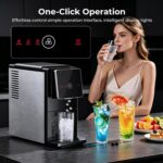 Antarctic Star Nugget - Máquina de hielo para encimera, 33 libras/24 horas, dispensador automático de hielo, máquina de