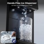 Antarctic Star Nugget - Máquina de hielo para encimera, 33 libras/24 horas, dispensador automático de hielo, máquina de