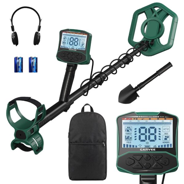 Detector de Metales Profesional ExploreHorizon S305 5 Modos Bobina Impermeable IP68 Pantalla LCD Retroiluminada