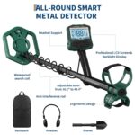 Detector de Metales Profesional ExploreHorizon S305 5 Modos Bobina Impermeable IP68 Pantalla LCD Retroiluminada
