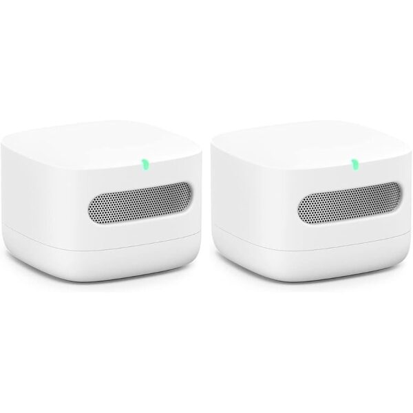 Amazon Smart Air Quality Monitor, Conoce la calidad del aire, Compatible con Alexa, (paquete de 2)