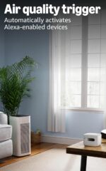 Amazon Smart Air Quality Monitor, Conoce la calidad del aire, Compatible con Alexa, (paquete de 2)
