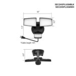 Proyector de Seguridad LED HALO Next Gen SEC2HSPLUGMBLK Paquete de 2 Cabezal Doble con Detección de Movimiento 2500 Lúme