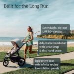 Cochecito para Correr UPPAbaby Ridge V2 James Modelo 1403-RDG-NA-JMS con Neumáticos Sin Ruptura