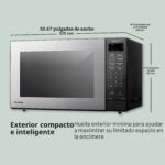 Panasonic Horno microondas para encimera, 1.2 pies cúbicos, 1250W, tecnología inversora con sensor Genius, acero inoxida