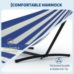 Hamaca Doble MOVECOM CD-US-K0023yEeD con Soporte de Acero Bolsa de Transporte Capacidad 204 kg