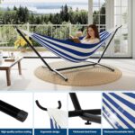 Hamaca Doble MOVECOM CD-US-K0023yEeD con Soporte de Acero Bolsa de Transporte Capacidad 204 kg