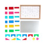Bloques Macaron Excellerations MACBL35 35 Piezas con Charola de Madera de Haya