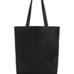 Bolsa de mano Vince Lassen Slim Tote Pebble Modelo 29VM046 Cuero Negro Correa de Hombro Cierre de Cremallera para Hombre