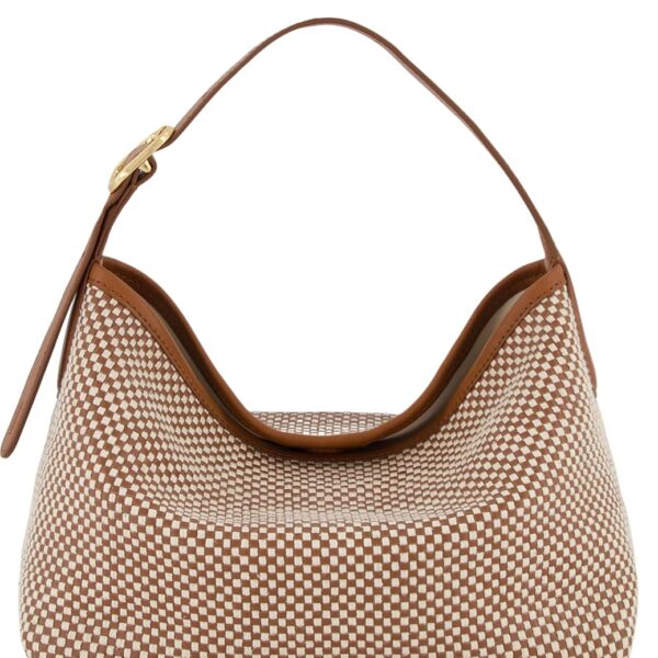 Bolso Hobo Vince Vivian Modelo 29VW042M9 Cuero Color Sillín Leche