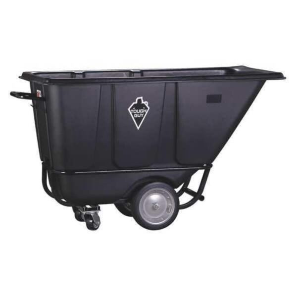 Carretilla Volteadora Tough Guy 21VK33 HD 1/2 cu yd 1400 lb Negra
